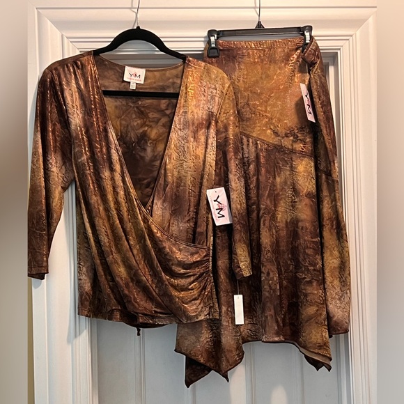 Host Pick!! Boho Chic! Stunning 2-piece Dress Yvonne Marie Designs Size Large - Picture 1 of 16